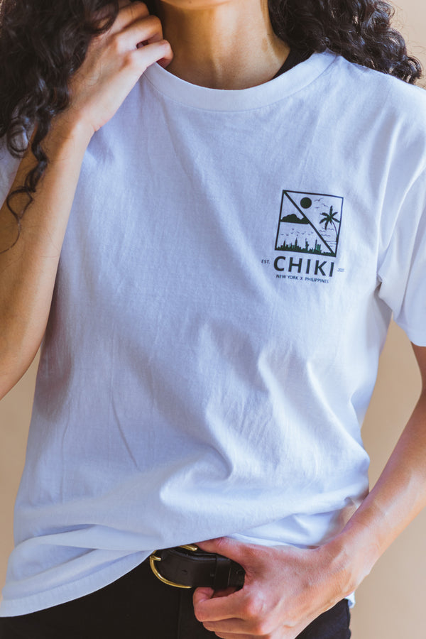 Shirt with Dark Green Logo  - New York x Philippines